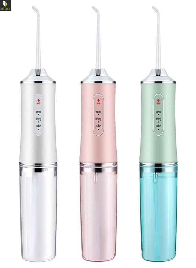 SELLSHO 1Pcs Oral Irrigator with 4 Nozzle Tips | Cordless Dental Oral Irrigator | Portable Waterproof Water Flossing for Teeth Cleaning | 220ml Portable Waterproof Teeth Cleaner (Multicolour) - Image 3